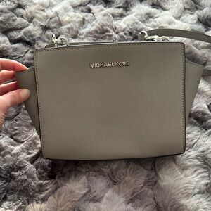 Michael Kors Gray Crossbody Bag